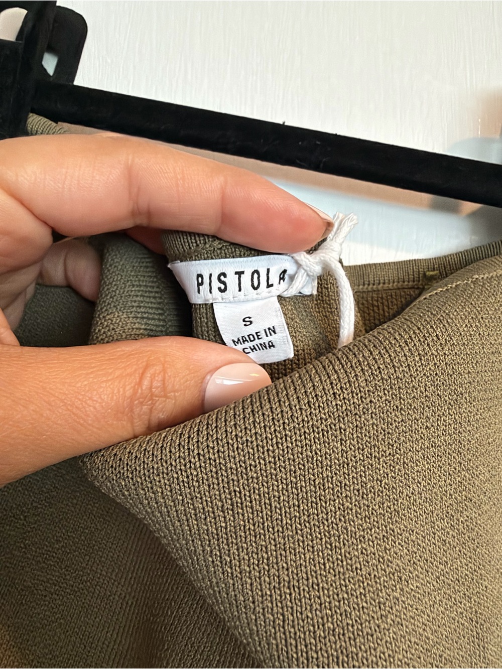 Pistola Mavo Tube Top Dress in Rich Olive, Small - Picture 6 of 6
